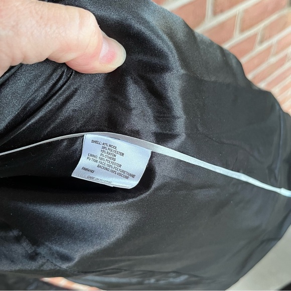 Ladies wine colored/burgundy wool blend pea coat. Calvin Klein. XXL - Picture 9 of 15